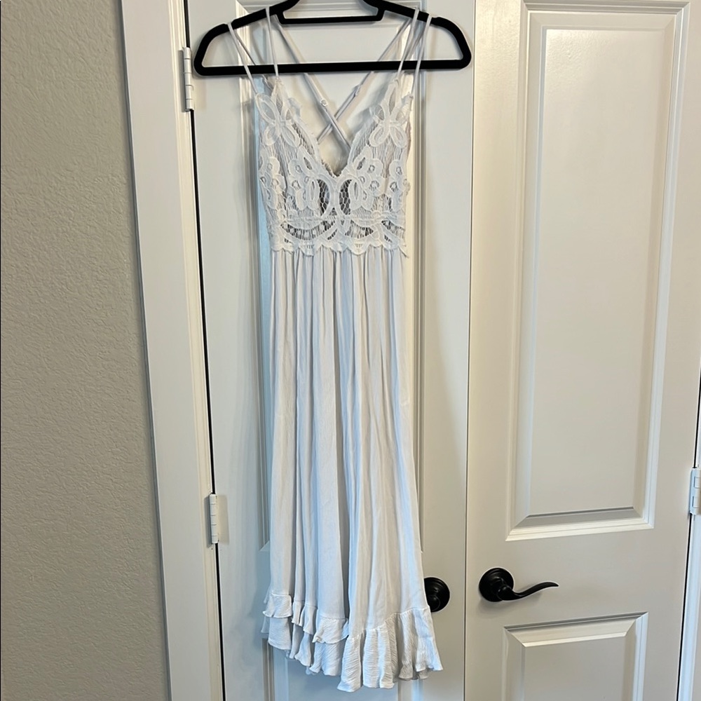 White Lace Maxi Dress